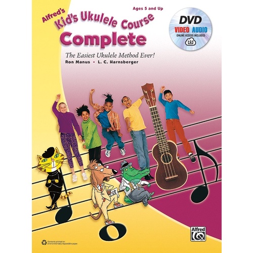 Alfreds Kids Ukulele Course Complete Book/CD/DVD