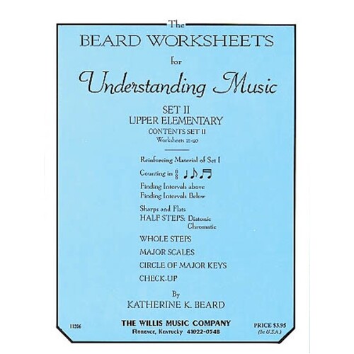 Beard Worksheets For Understanding Music Set Two (Softcover Book)