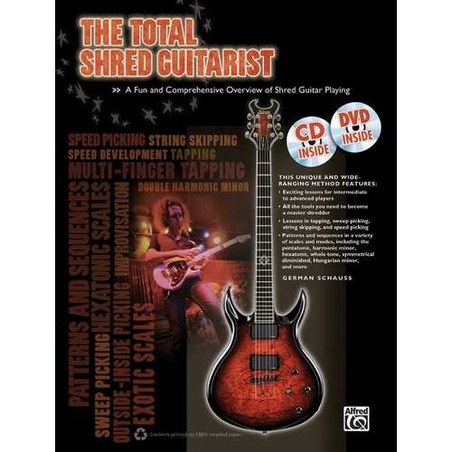 Total Shred Guitarist Book, CD, DVD