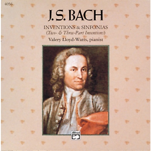 Bach Two- & Three-Part Inventions Piano Sheet Music CD