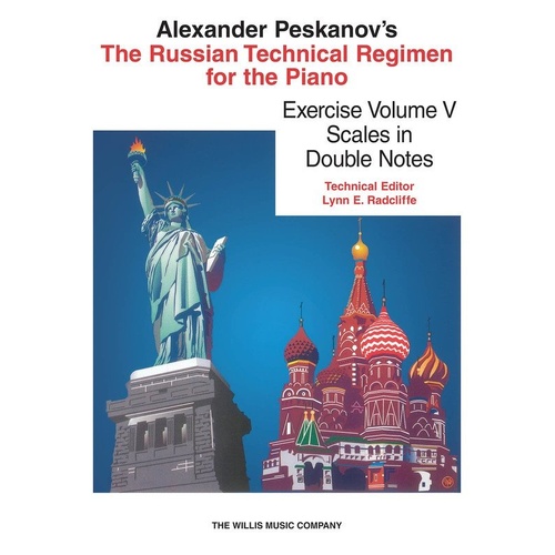 PESKANOV - Russian Technical Regimen Vol 5 for Piano, 56 Pages, Published by Willis Music