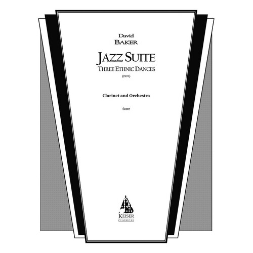 Baker - Jazz Suite For Clarinet/Orchestra Full Score (Pod) (Music Score)
