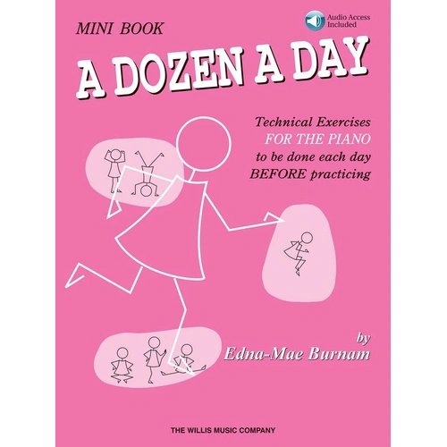 A Dozen a Day Mini Book with Audio - Piano Warm-Up Exercises