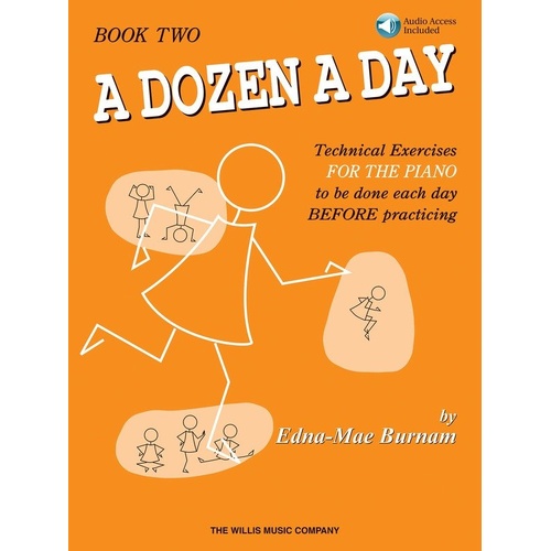A Dozen a Day Book 2 with Audio Access - 40 Pages, Piano, Willis Music