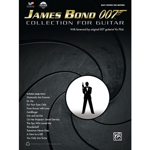 James Bond 007 Collection For Guitar Tab/CD