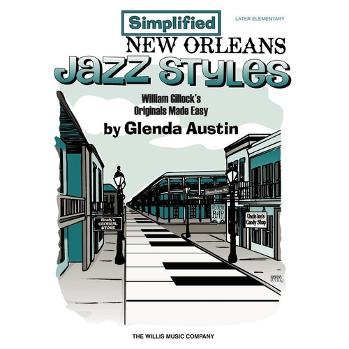 Simplified New Orleans Jazz Styles by William Gillock - Piano Sheet Music, 12 Pages, Willis Music