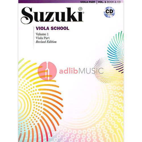 Suzuki Viola School Book/Volume 1 with CD (Recorded by William Preucil) Revised Edition Summy Birchard 40685