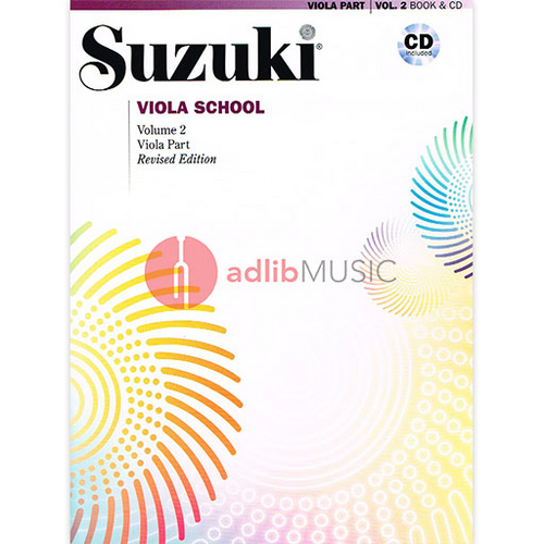 Suzuki Viola School Book/Volume 2 with CD by William Preucil - Revised Edition Summy Birchard 40691
