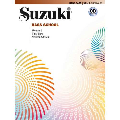 Suzuki Bass School Book/Volume 1 with CD (Recorded by Gary Karr) International Edition Summy Birchard 40727