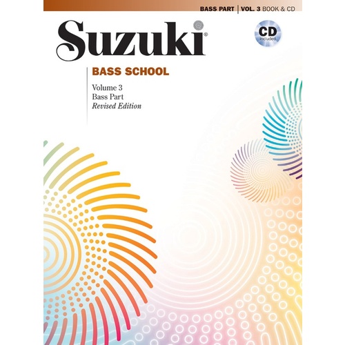 Suzuki Bass School Volume 3 Book/CD