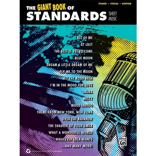 The Giant Book Of Standards Sheet Music PVG