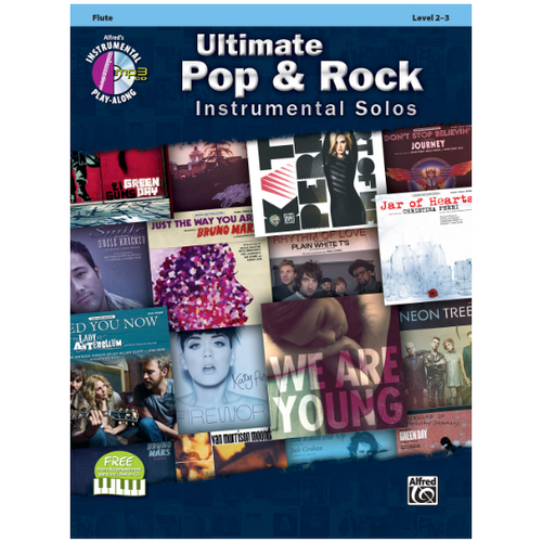 Ultimate Pop & Rock Instrumental Solos for Flute Book/CD by Various - Alfred Music