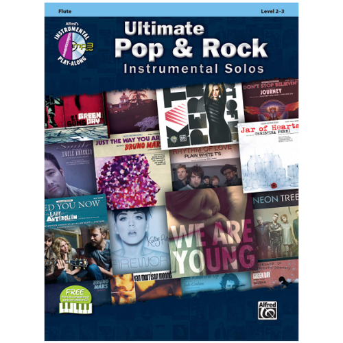 Ultimate Pop & Rock Instrumental Solos for Flute Book/CD - Alfred Music
