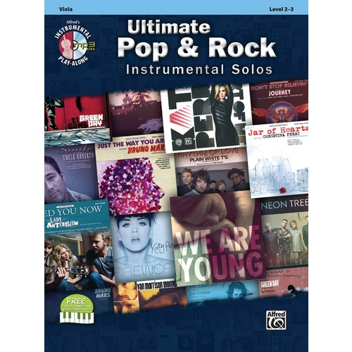 Ultimate Pop & Rock Instr Solos Viola Book/CD