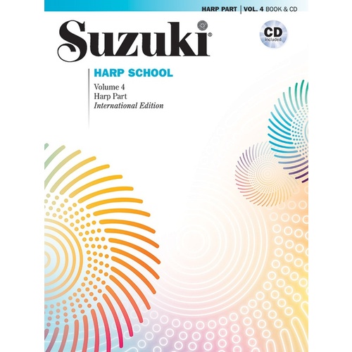 Suzuki Harp School Volume 4 Book/CD