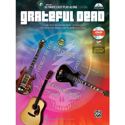 Ultimate Easy Guitar Playalong Grateful Dead Book/DVD