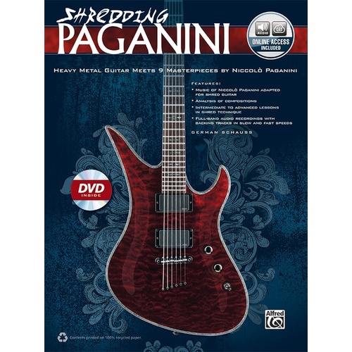 Shredding Paganini Guitar Book/CD/DVD
