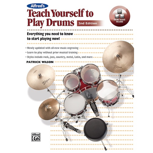 Alfred's Teach Yourself To Play Drums Book/CD/DVD