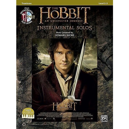 The Hobbit - An Unexpected Journey - Trombone Book and CD Solos