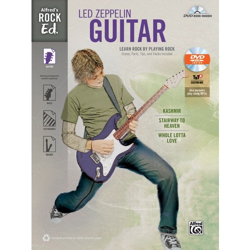 Alfred Rock Ed Led Zeppelin Guitar Tab Book/DVDrom
