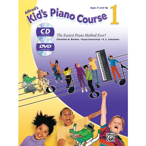 Kids Piano Course Book 1 Book/CD/DVD