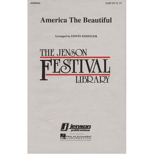 America The Beautiful SATB Arr Fissinger