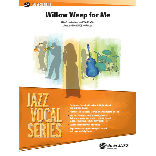 Willow Weep For Me Jazz Ensemble Sheet Music Gr 3