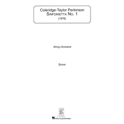 Perkinson - Sinfonietta No 1 String Orch Full Score (Pod)