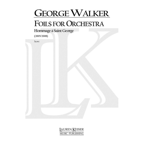 Walker - Foils For Orchestra Full Score (Pod) (Music Score)
