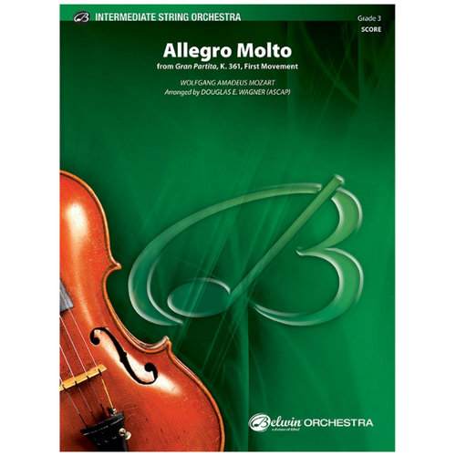 Allegro Molto So GR3 Mozart Wolfgang Amadeus String Orchestra Sheet Music