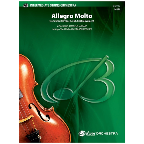 Allegro Molto So Gr3 Mozart Wolfgang Amadeus String Orchestra Sheet Music