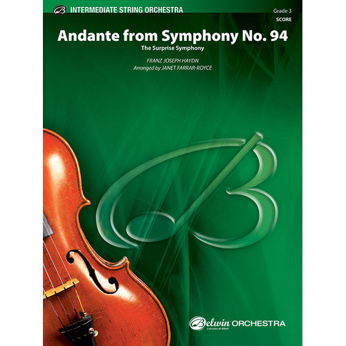 Andante from Symphony No. 94, Haydn - String Orchestra Sheet Music