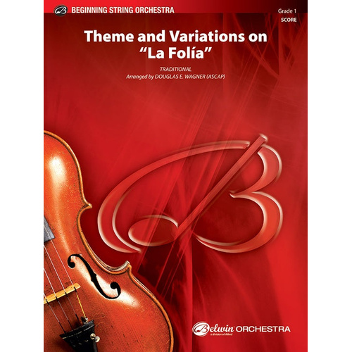 Theme & Variations In La Folia for String Orchestra - Grade 1 Sheet Music