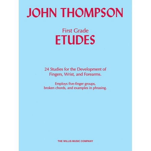 First Grade Etudes by Willis Music for Piano, 32 Pages