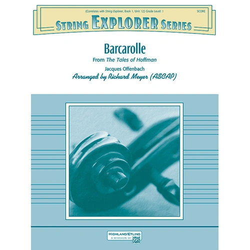 Barcarolle from The Tales of Hoffman String Orchestra Sheet Music