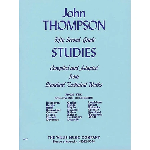 Fifty Second Grade Studies for Piano by John Thompson