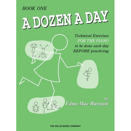 A Dozen a Day Book 1 by Edna Mae Burnam, 32 Pages, Willis Music, Piano Series