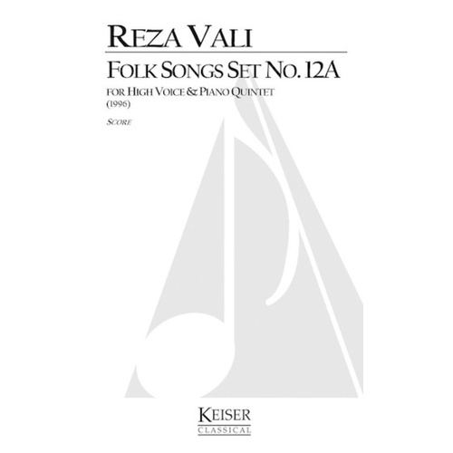 Folk Songs Set No 12A High Voice/Piano Quintet Score (Pod) Score (Piano|Viola|Cello|Vocal|2 Violins)
