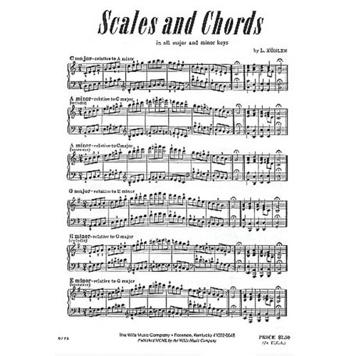 Scales and Chords by Willis Music - Piano Sheet Music, 8 Pages