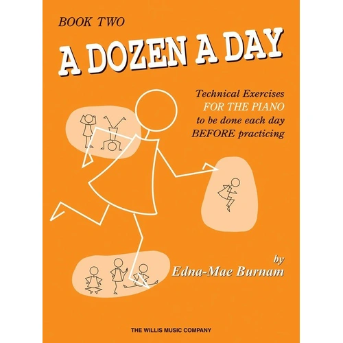 A Dozen a Day Book 2 - Piano Technique Exercises, 40 Pages, Willis Music