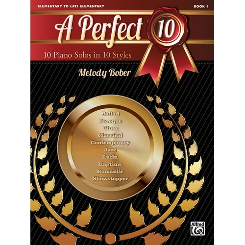A Perfect 10 Book 1 Piano Sheet Music for Elementary/Late Elementary