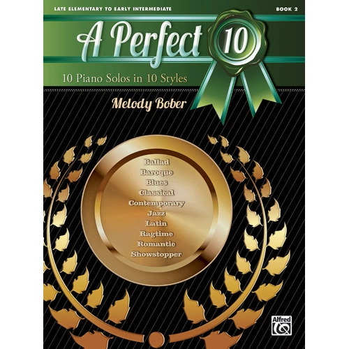 A Perfect 10 Book 2 Late Elementary Intermediate Piano Sheet Music