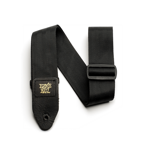 Ernie Ball 2 inch Seatbelt Webbing Strap, Black