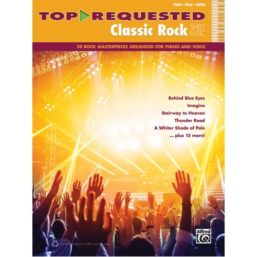 Classic Rock Sheet Music PVG for Piano and Vocals