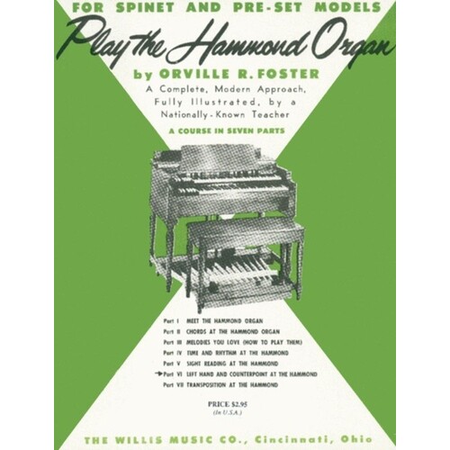 Play The Hammond Organ Part 6 (Softcover Book)