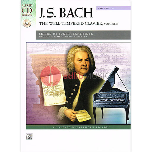 Bach Well-Tempered Clavier Volume 2 Bk/CD by Johann Sebastian Bach - Alfred Music