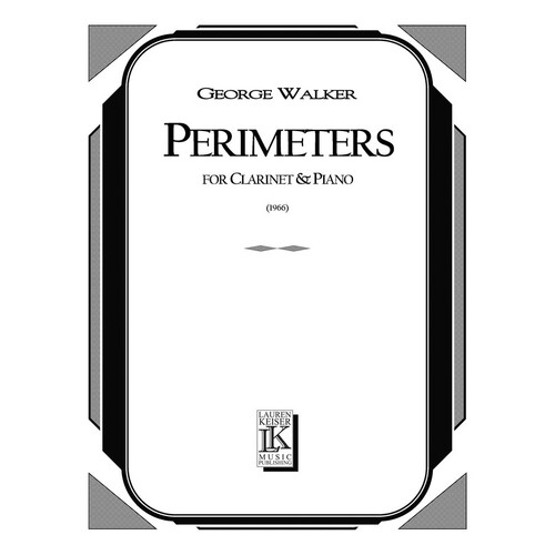 Walker - Perimeters For Clarinet/Piano (Pod) (Softcover Book)