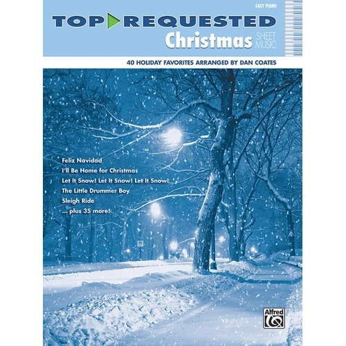 Christmas Sheet Music for Easy Piano by Dan Coates - 40 Beloved Songs