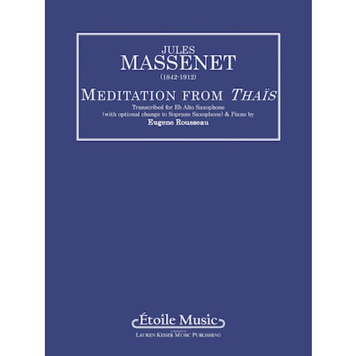 Massenet - Meditation From Thais Alto Sax/Piano (Pod)