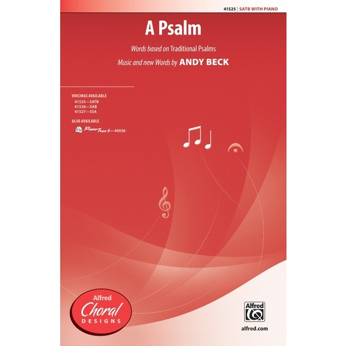 A Psalm SATB Choral Sheet Music